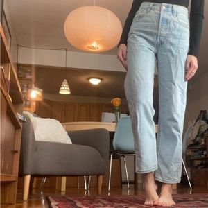 levis ribcage ankle in ojai shore - light wash - size 26